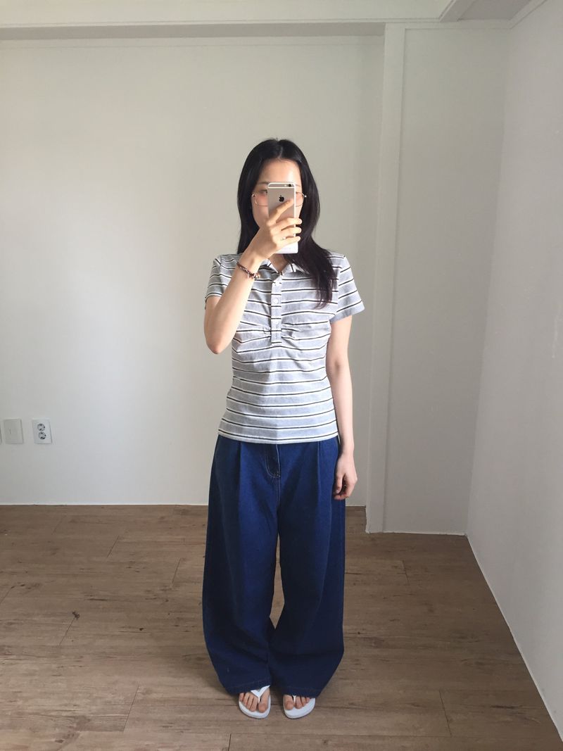 DUGGY（ダギー）の「Back - バンディングワイドデニム (1color)（パンツ）」