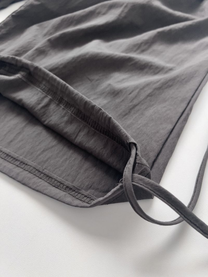 Pleo Strap Banding Wide Pants
