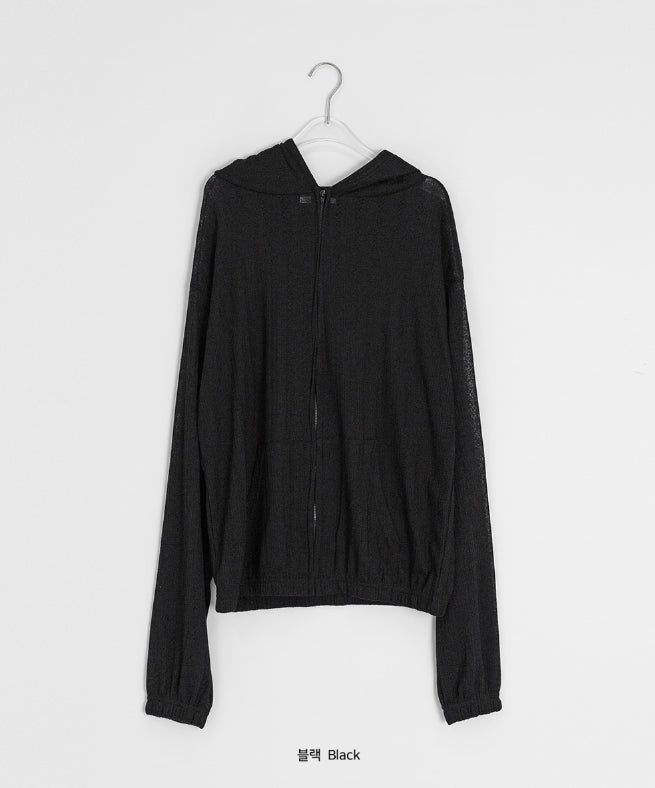 Katarzy Punching Knit Hood Zip-Up