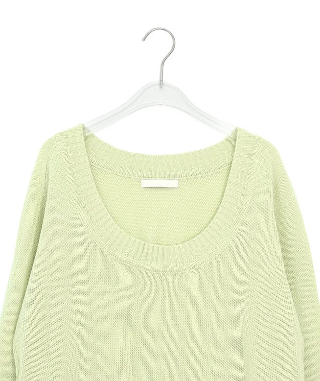 Pabor Deep U-Neck Loose-Fit Knit