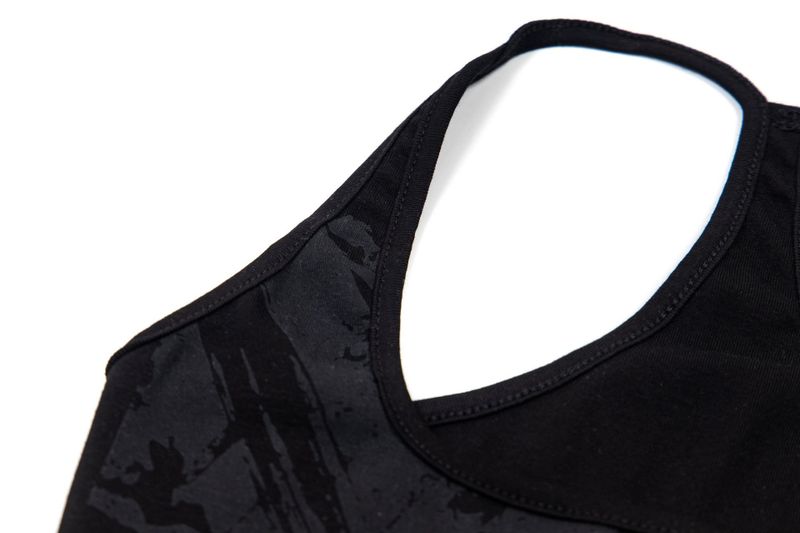 Sena Grunge Stud Print Slim Tank Top