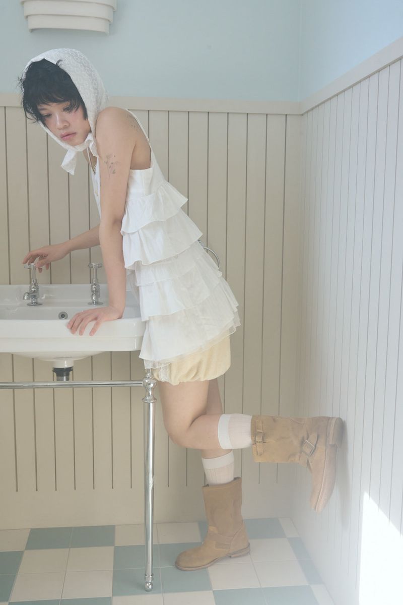 CHOCOLAT CANCAN DRESS (WHITE)