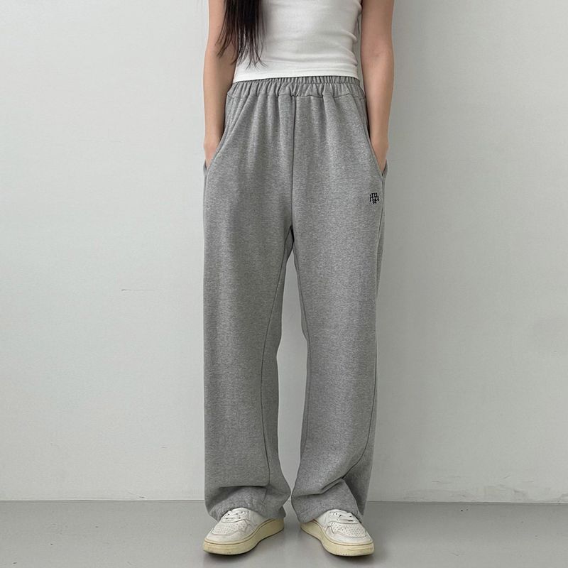 ステッチロゴストリングジョガーパンツ [GRAY]