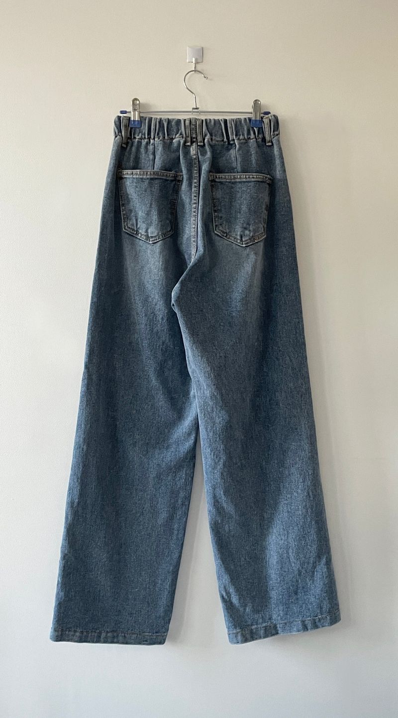 Vintage brush wide pants