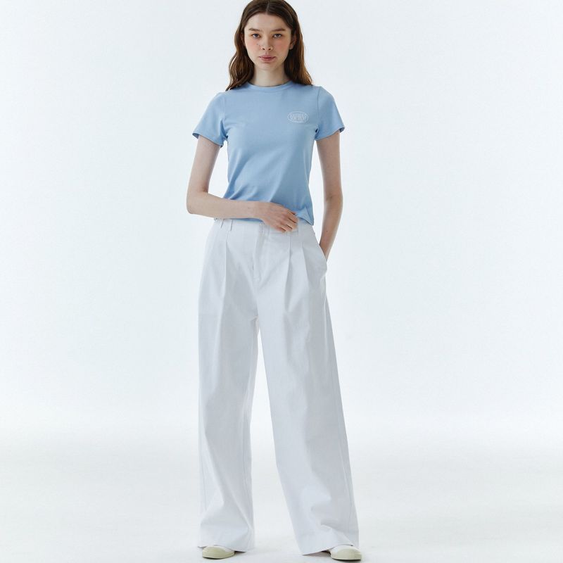Shape Logo Slim Span T-Shirt Sky Blue
