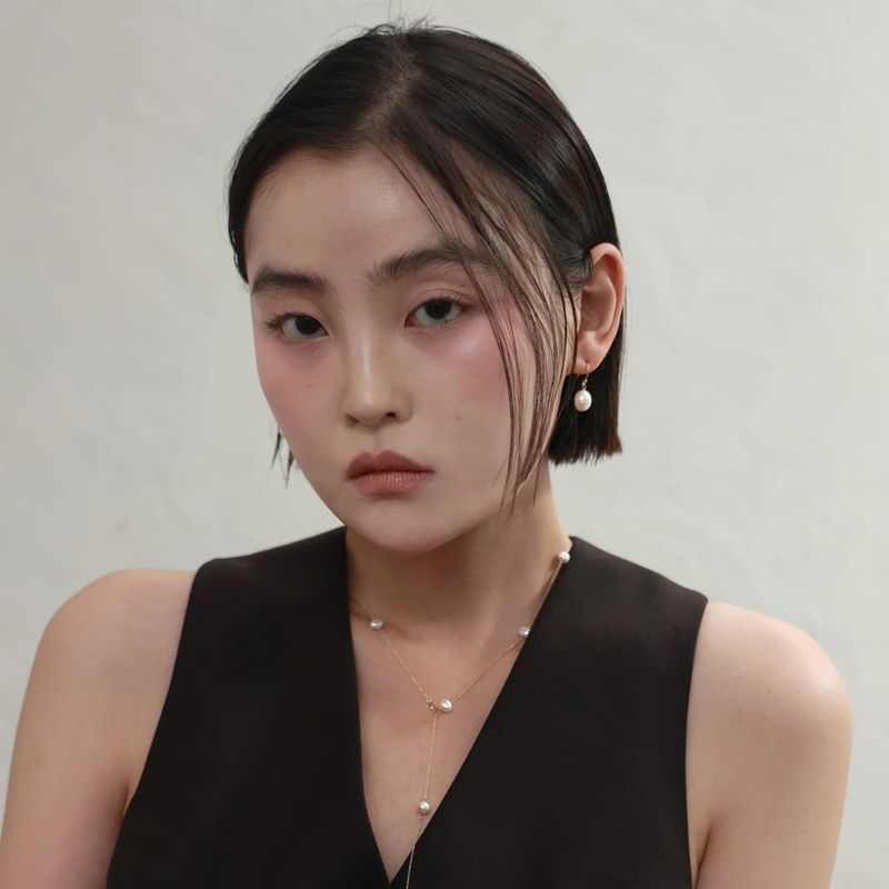 baroque pearl earring