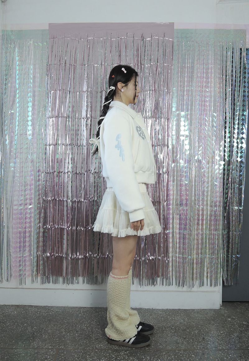 KITTY WOOL TATTOO JUMPER _WHITE
