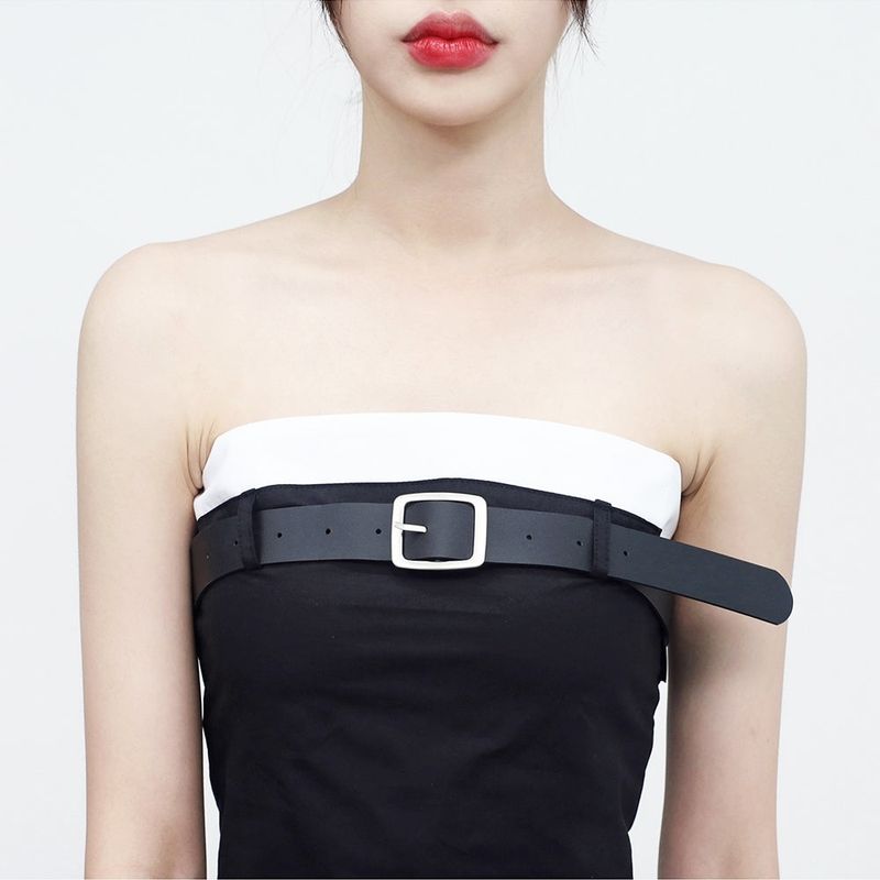 [NONCODE] Artify Coloring Tube Top + Pleated Skirt (Belt Set)