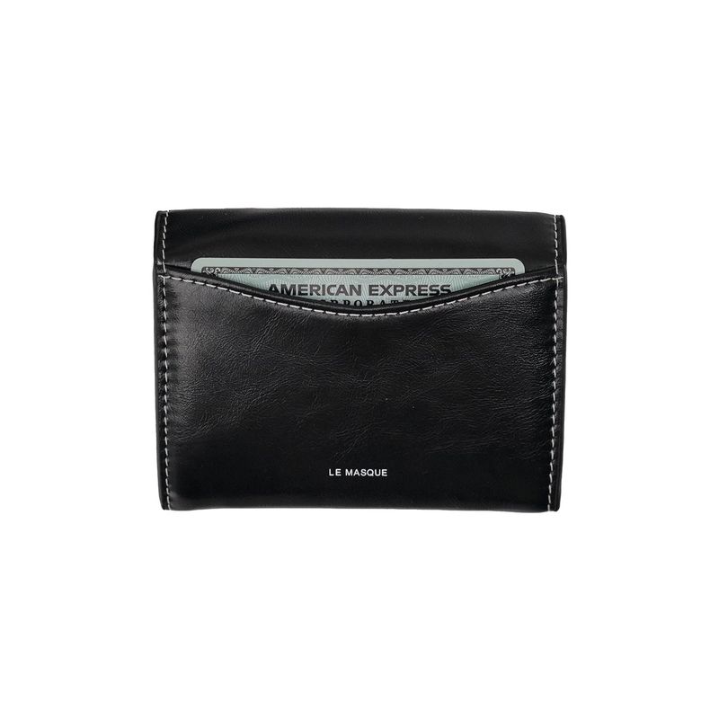 DOT TWO POCKET Coin & Card Wallets black