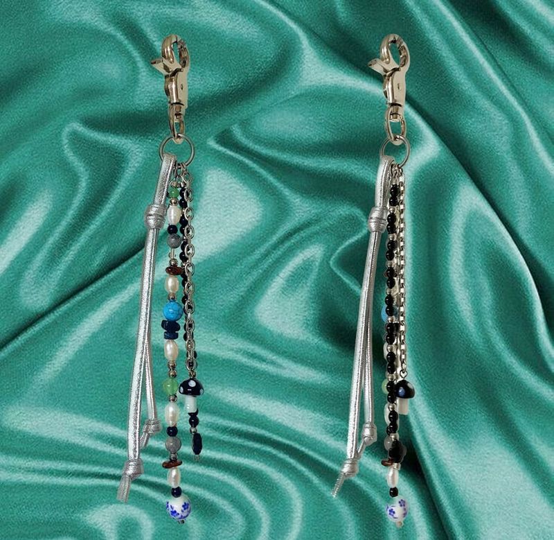 multi gemstone keyring