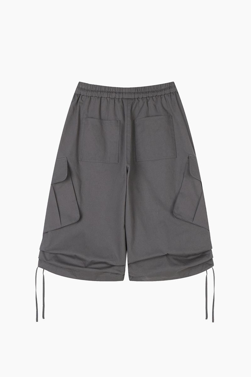 String Balloon Bermuda Pants