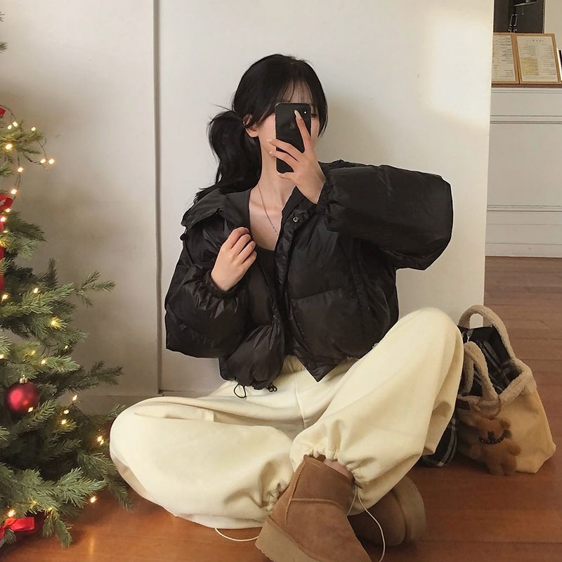 [BELLIDE MADE] HOODED STRING OVERFIT DOWN JACKET