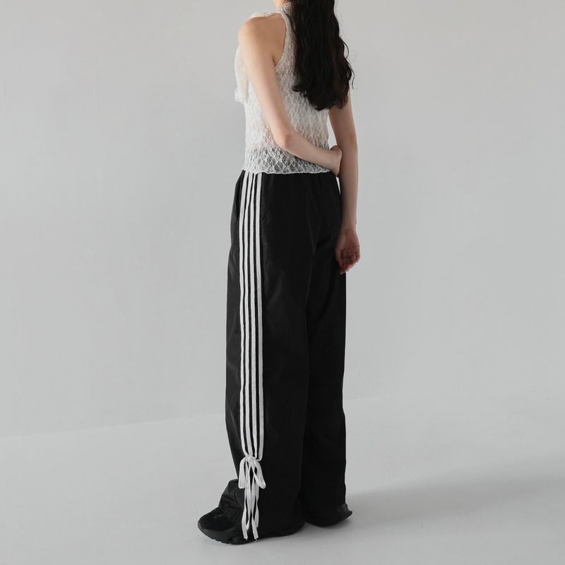 ribbon track pants