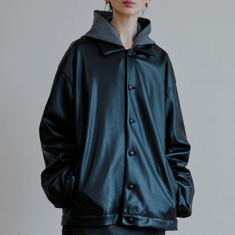 malen（マレン）の「unisex reather jacket black（Jackets/Outerwear）」