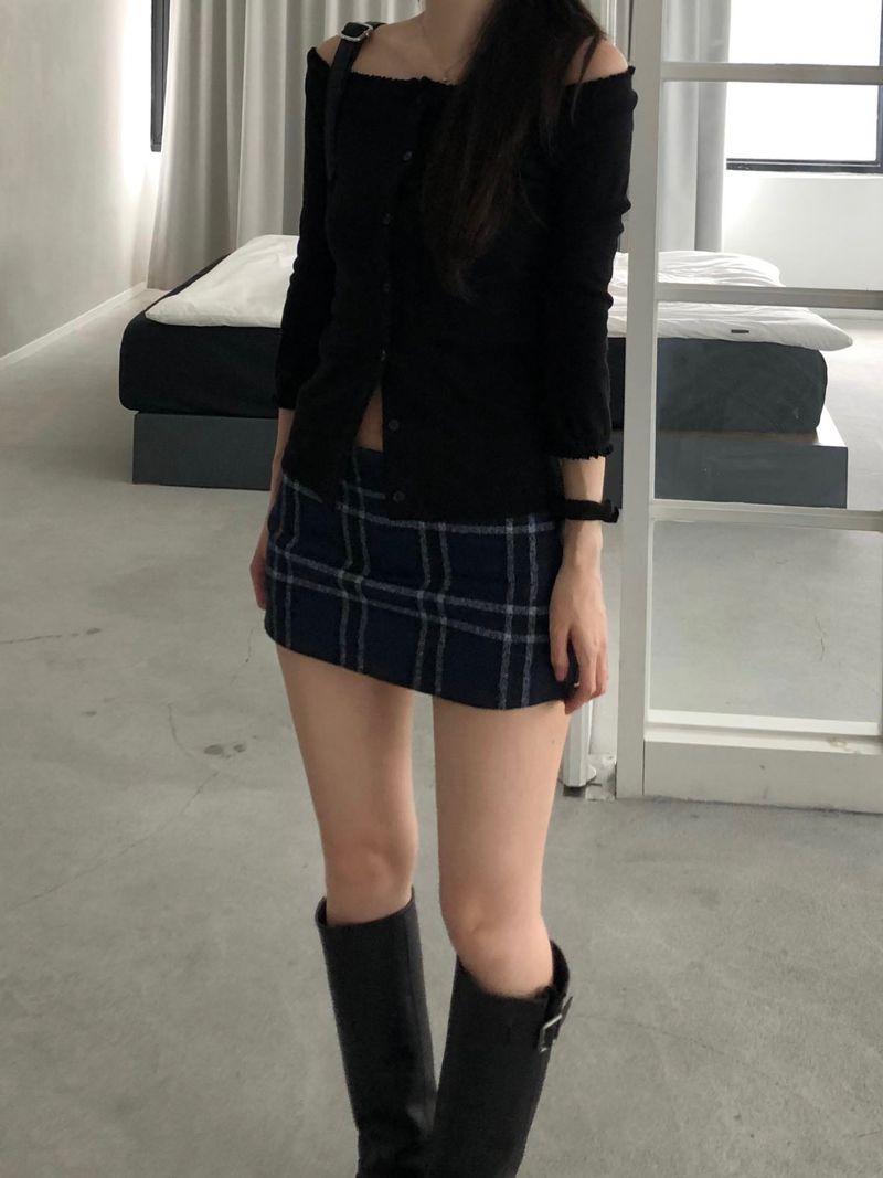 Muir Checkered Mini Skirt (2 colors)