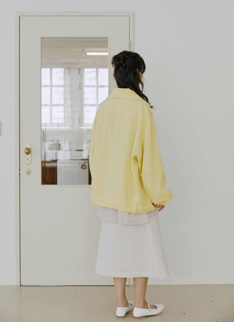 unisex hidden jumper yellow