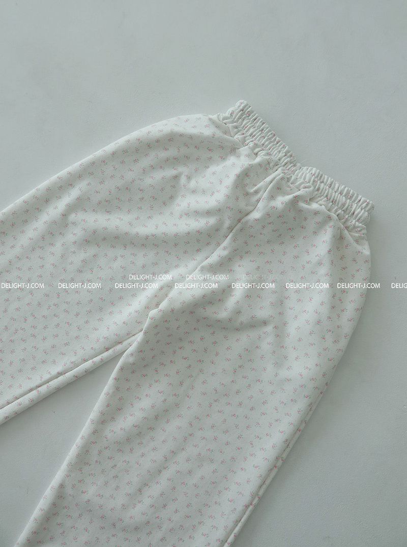 Flower Small Flower Jogger & Wide Pants