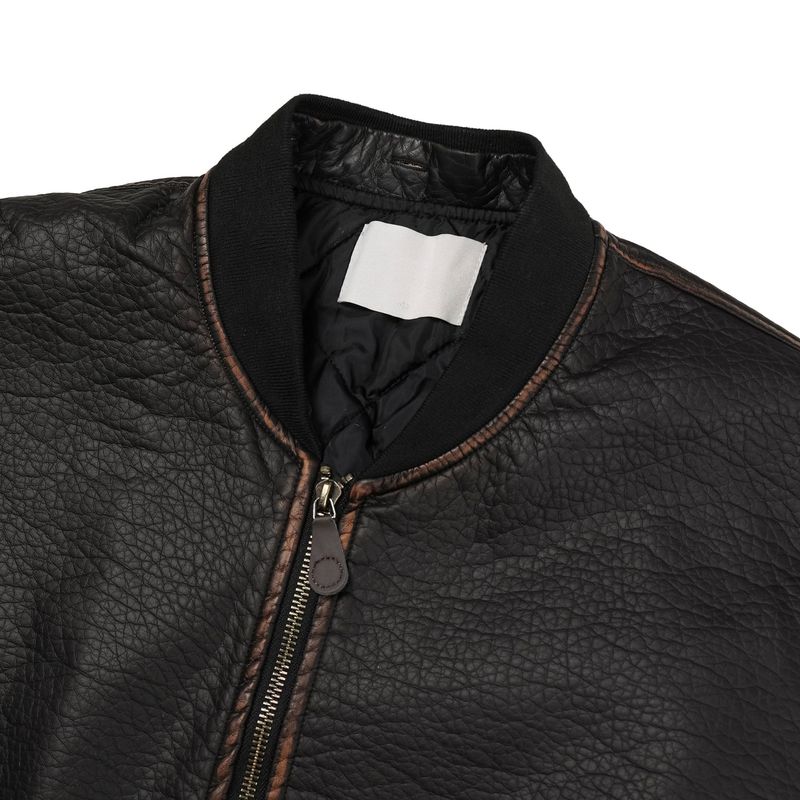 ALL Coyote Sealing Leather Bomber Jacket (2 colors)
