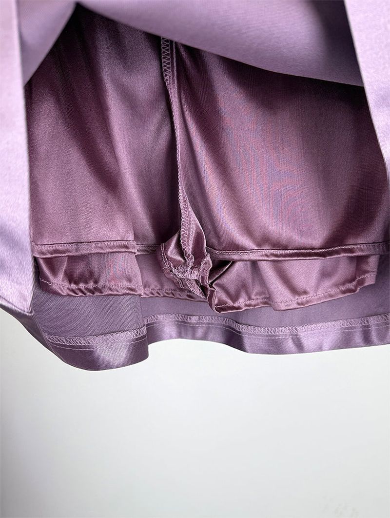 SATIN PEARL MINI SKIRT (3C)