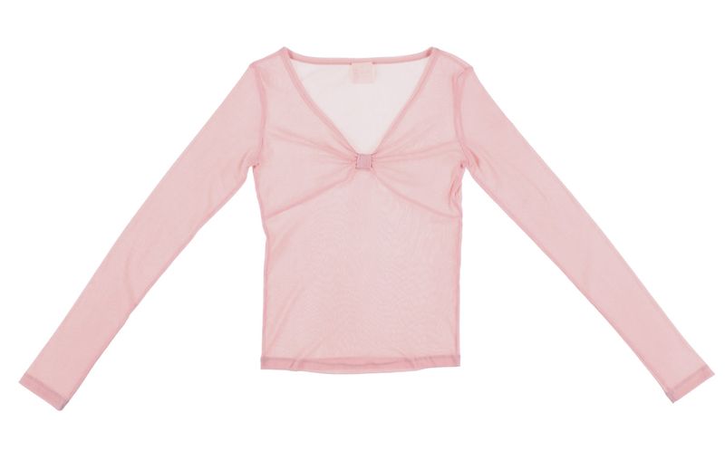 SHERRY RIBBON VELVET TOP (PINK)