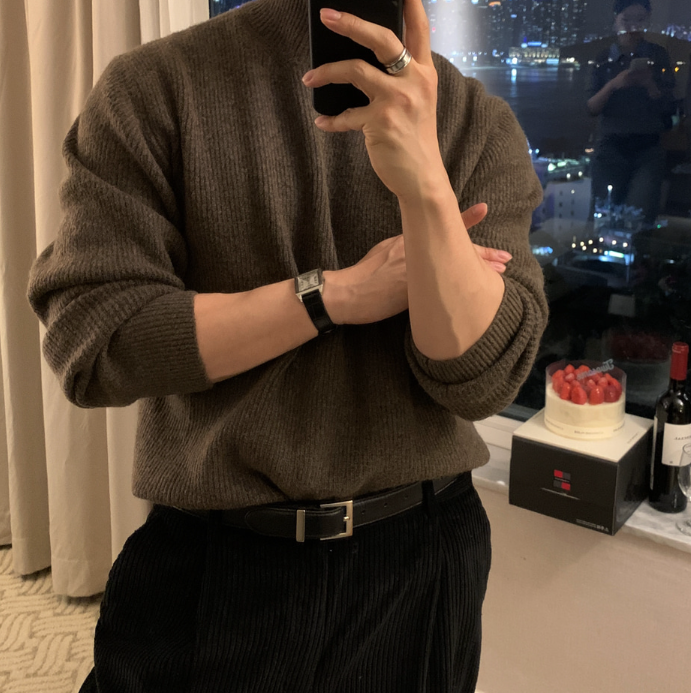 Defaced Late Back Banding Corduroy Wide Pants