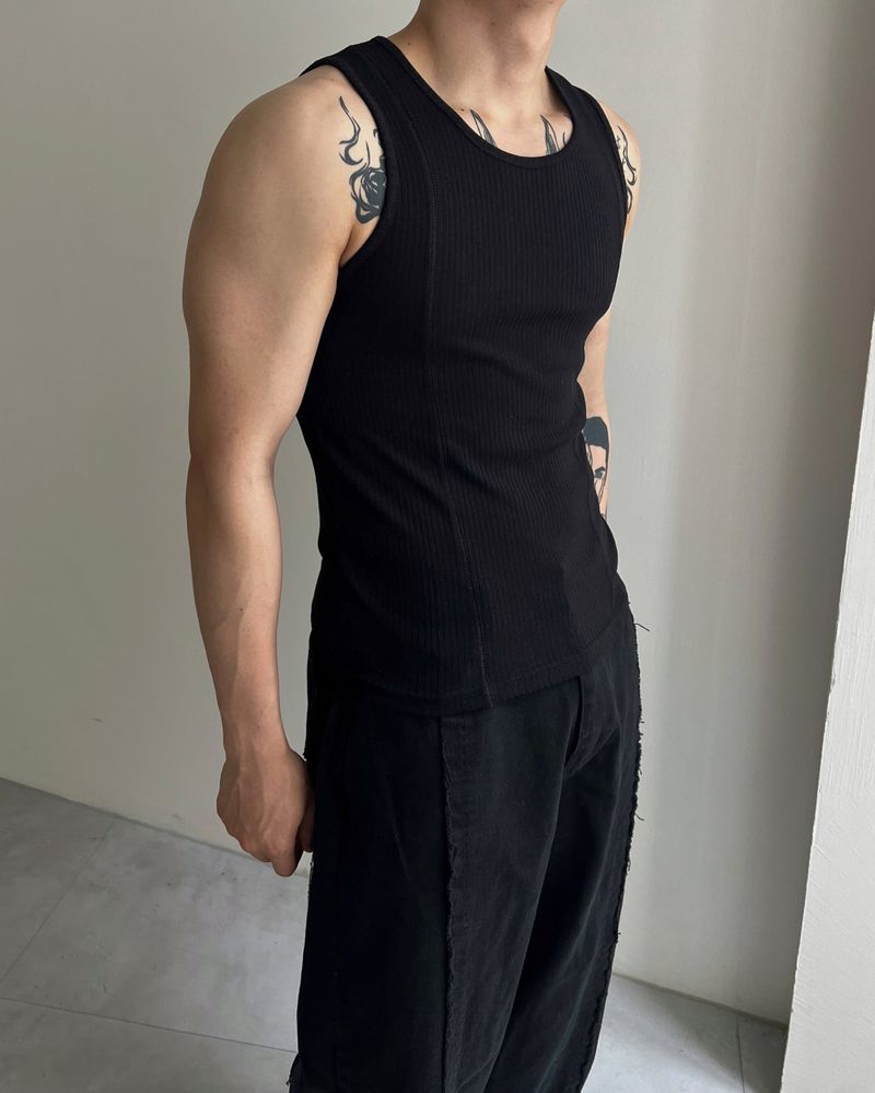 Front Cutting Sleeveless(2colors)