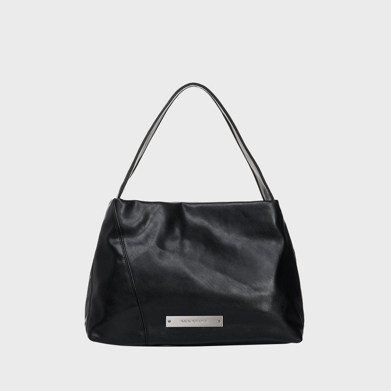 NICK&NICOLE（ニック＆ニコール）の「LOOSE BIG CRYSTAL SHOULDER BAG_BLACK（Bags）」