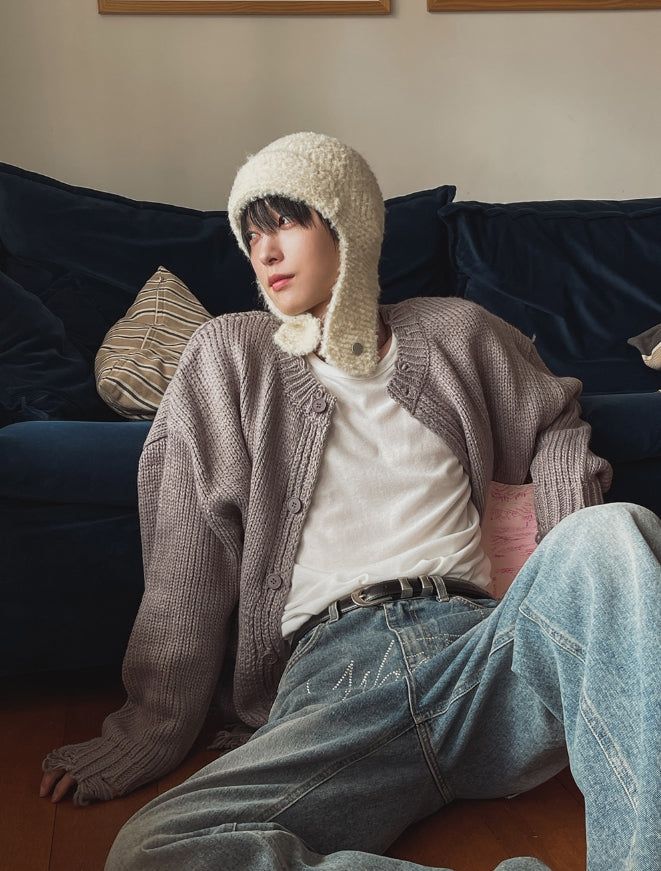 Tour Damage Overfit Cardigan