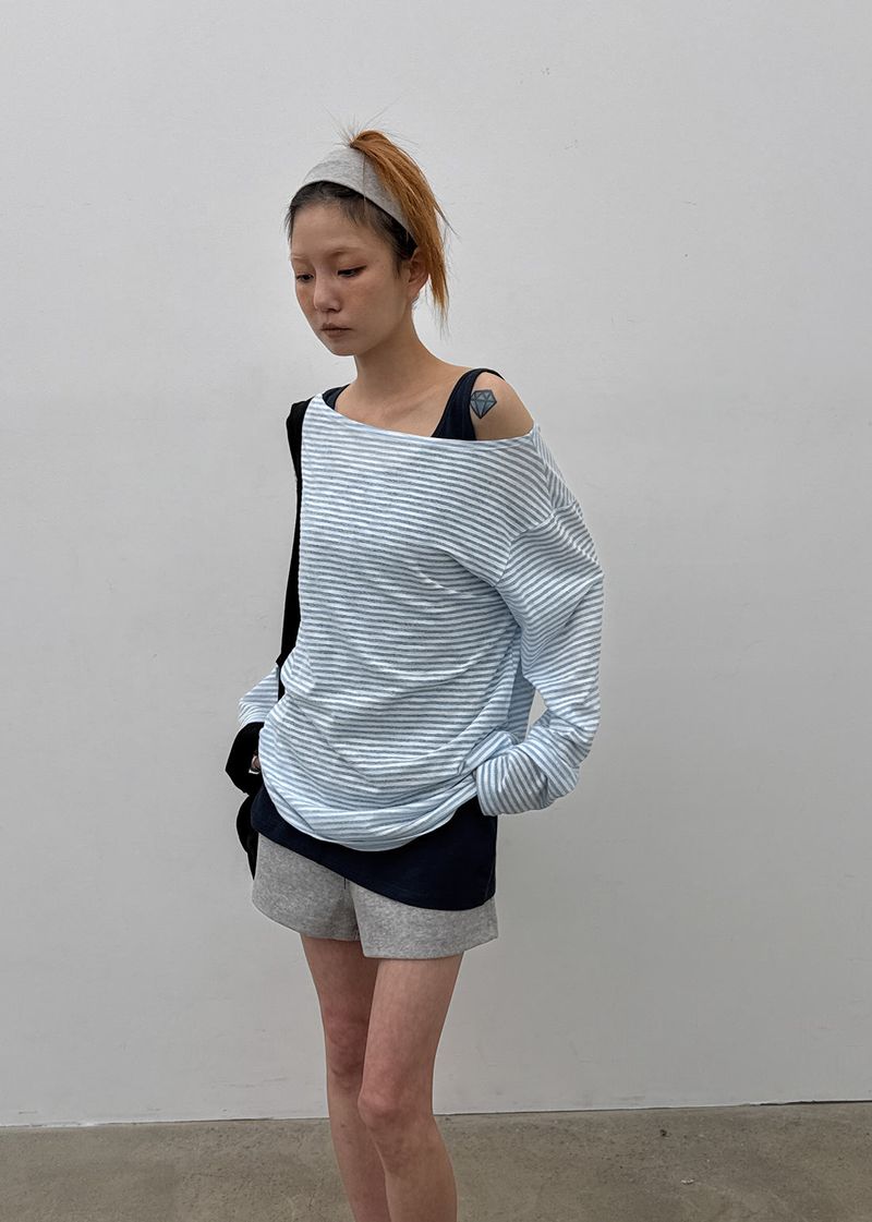 [MADE] Cardmu Summer Stripe Long-Sleeve Tee