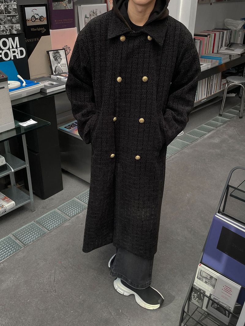 3 TAP Emma Wool Tweed Coat (2color)