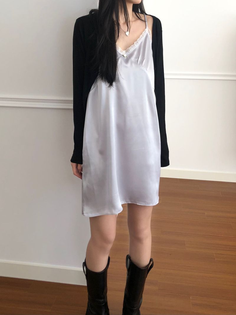 Tencel V-neck cardigan (3 colors)