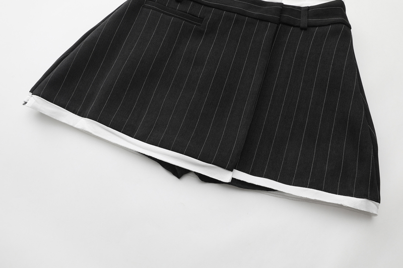 Modern Layered Stripe Skirt