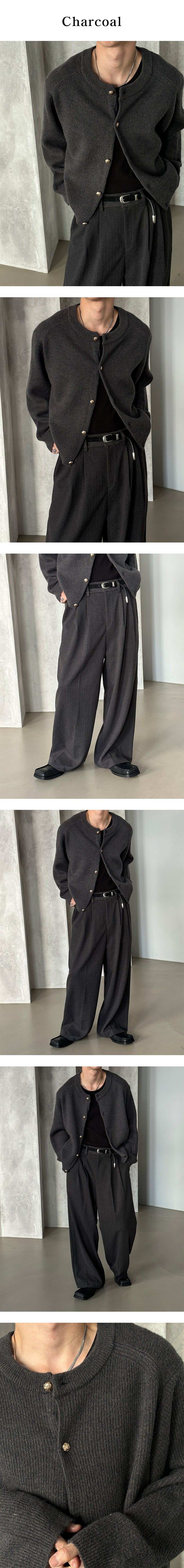  [F/W] Blen round neck cardigan(3color)