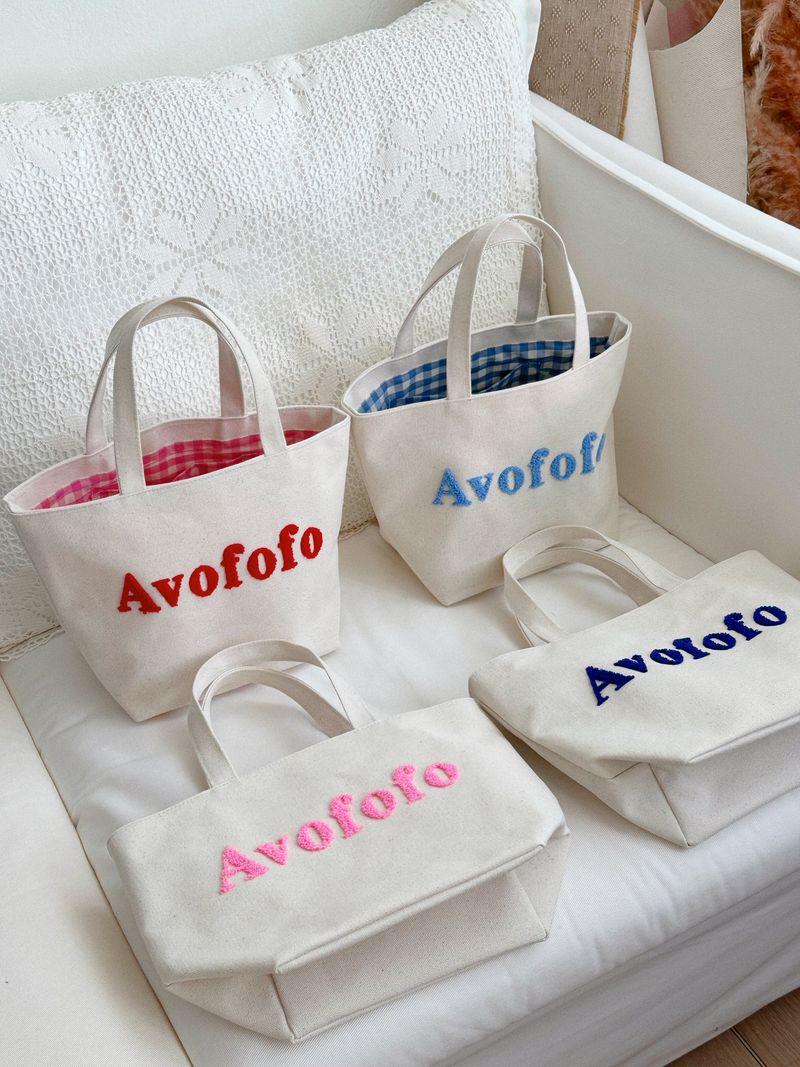 Avofofo（アボポポ）の「シグネチャーキャンバスチェックトートバッグ（バッグ）」