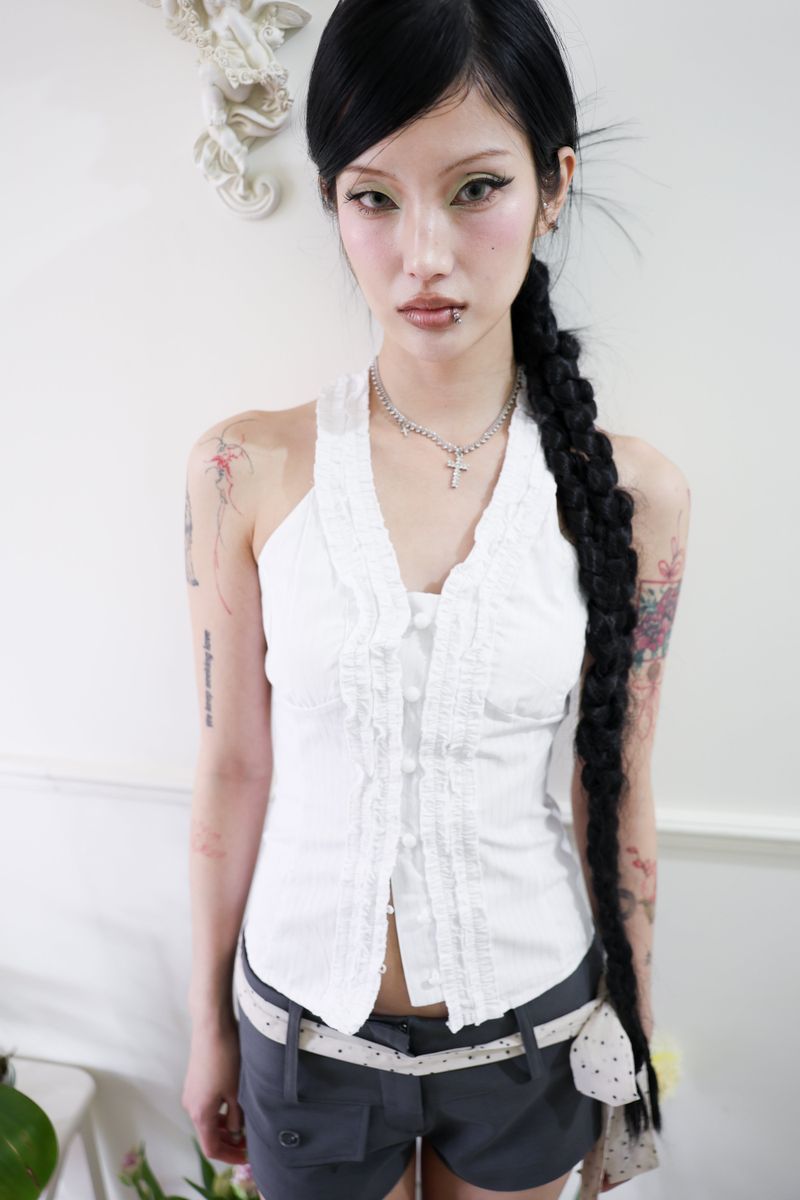 Dot cross necklace
