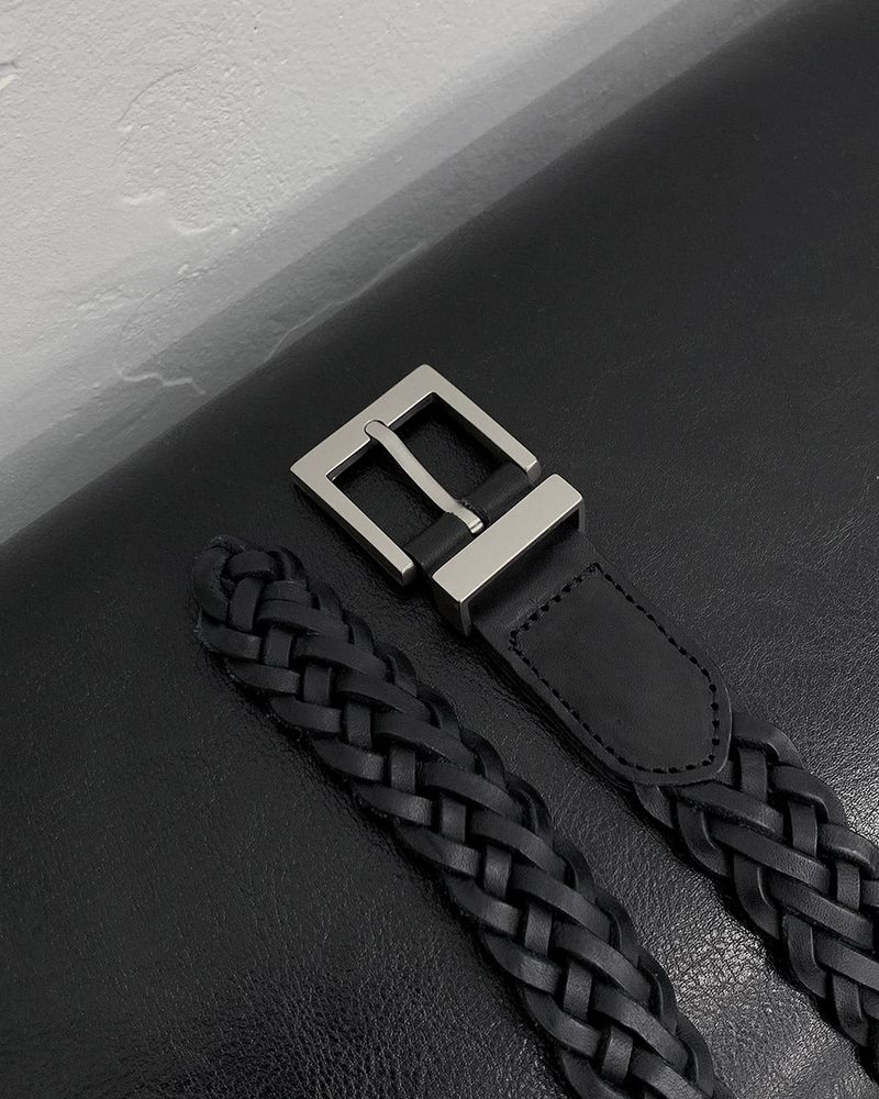 THE NEXT 25mm Monogram Mesh Leather Belt