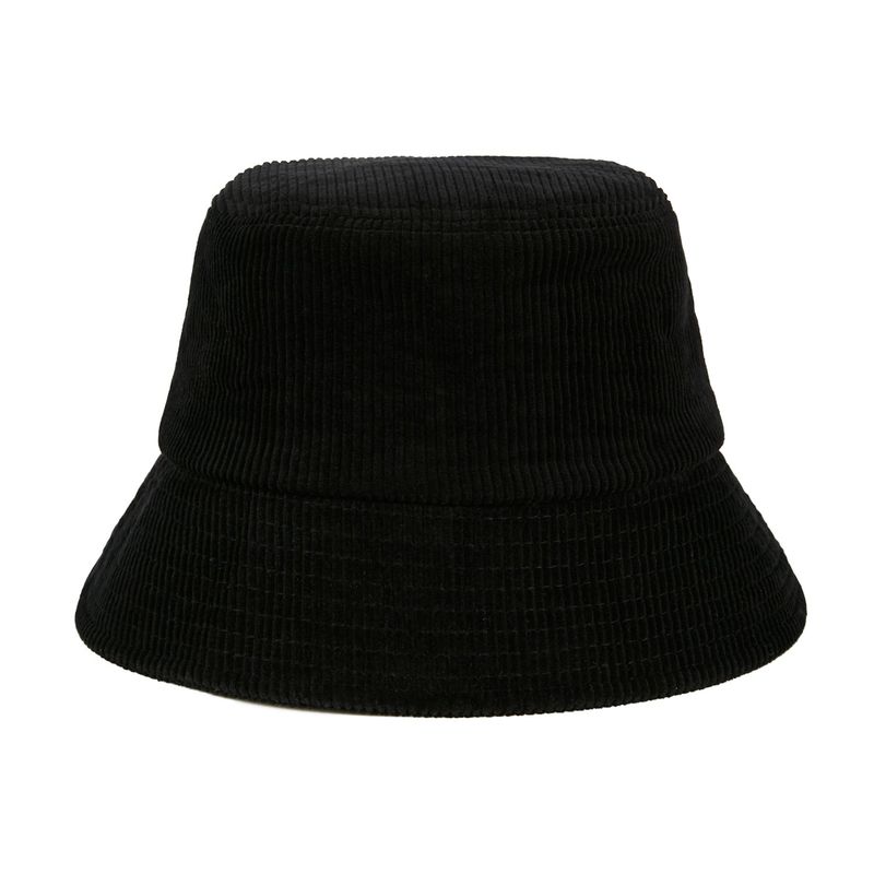 Corduroy label bucket hat