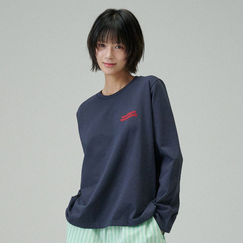 mellotory(メロートリー)の「MELLOW MOMENT PLAIN T-SHIRT (Navy)(Tops)」