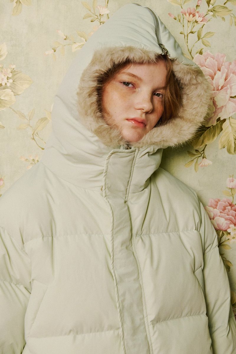 Puffer Hood Padding Jacket [Mint]