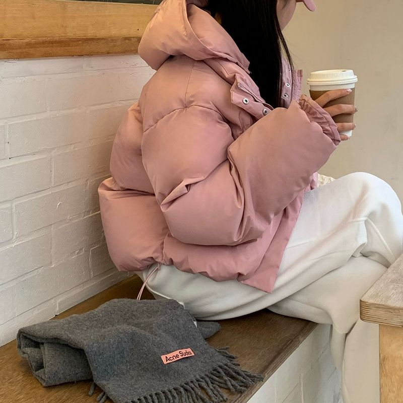 [BELLIDE MADE]Butterfly Two-Way Hooded Short Padded Jacket