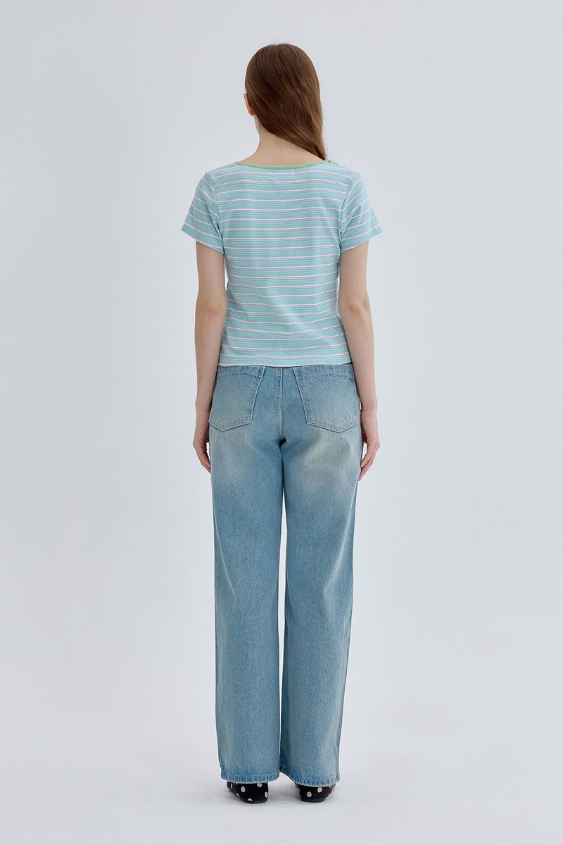 Stripe T-shirt [Green]