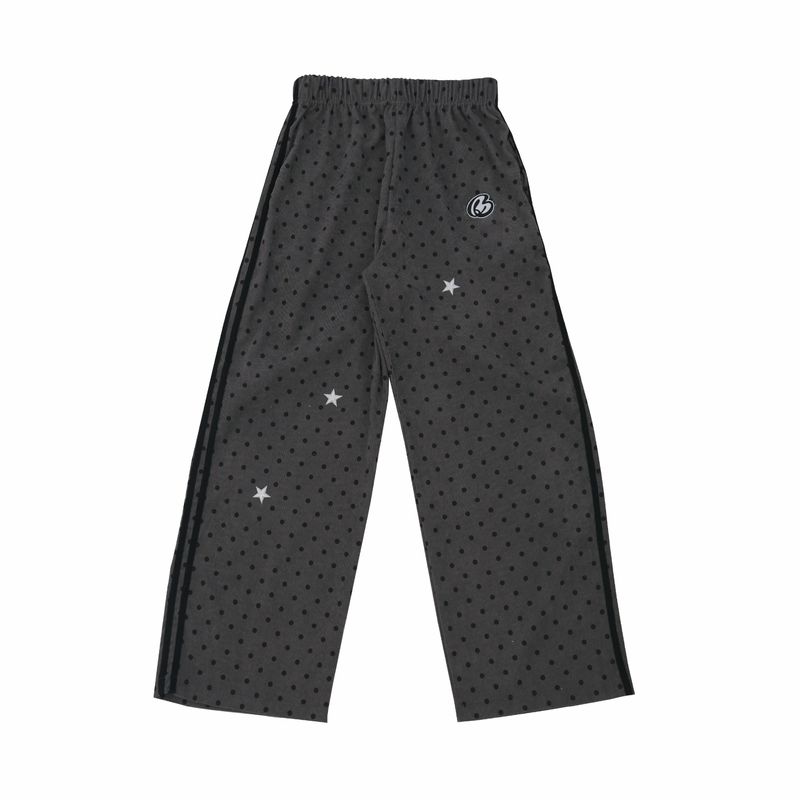 dot patch pants (gray)