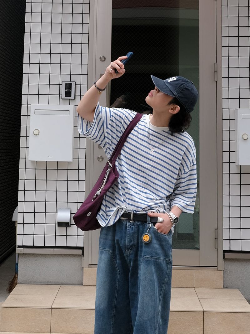 RUU Sand Washing Denim Bermuda Pants