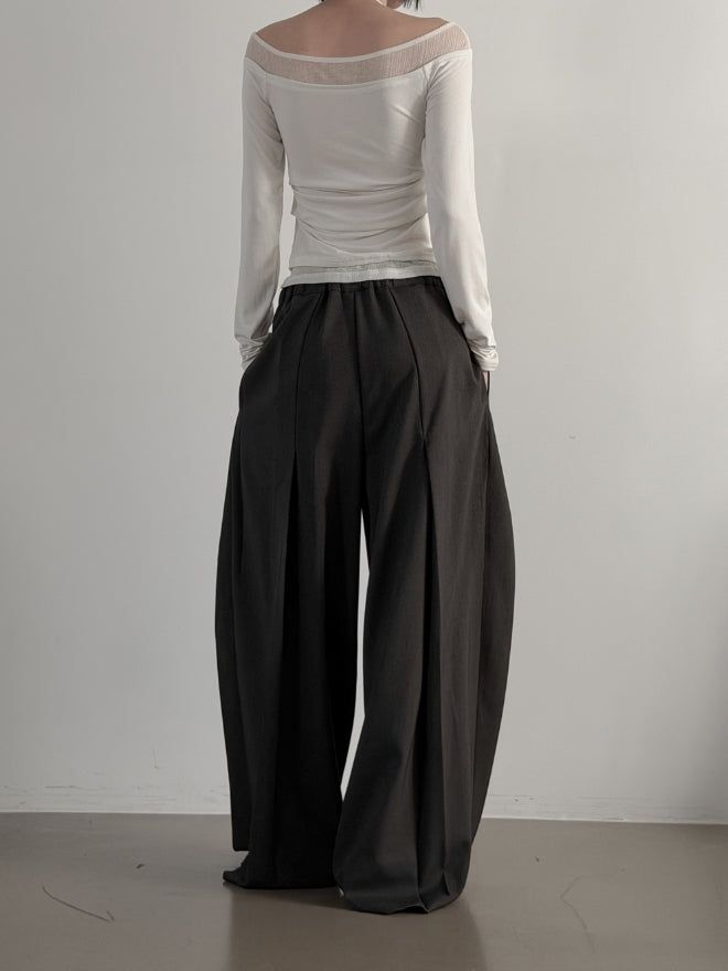 Zvel Inverted Pleated Slacks