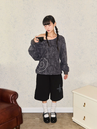 CAT TAIL CAMO OFF SHOULDER