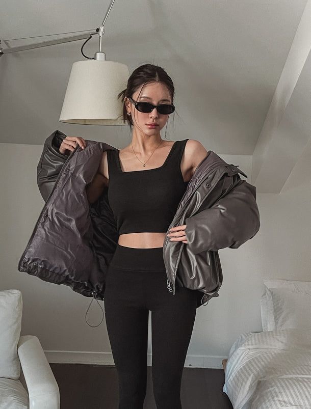 [set item] Maison fleece leggings set