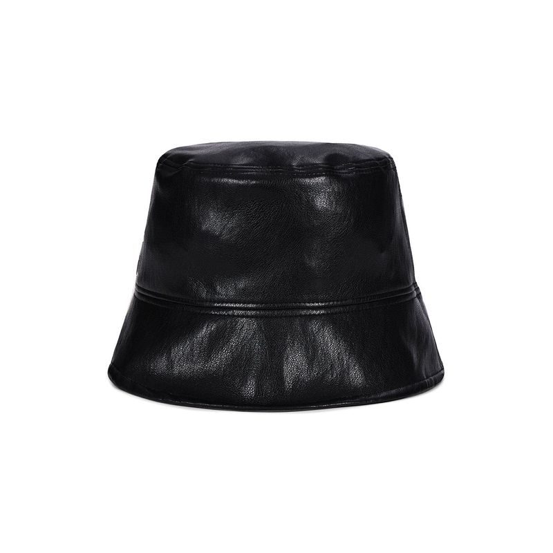 VA Cubic Stud Veganleather Drop Bucket Hat / Black