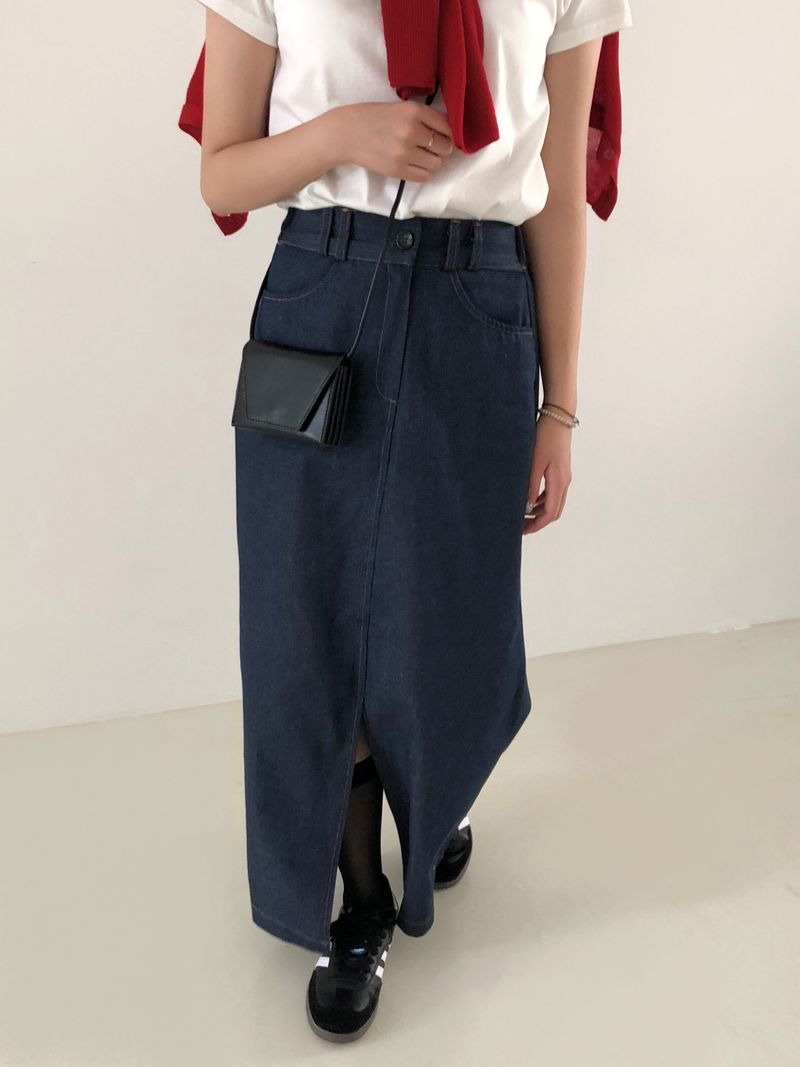 Arco iris（アルコイリス）の「Picnic denim long skirt （Skirts）」