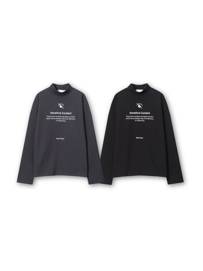 Photo a Half Necked Long Sleeved (2color)