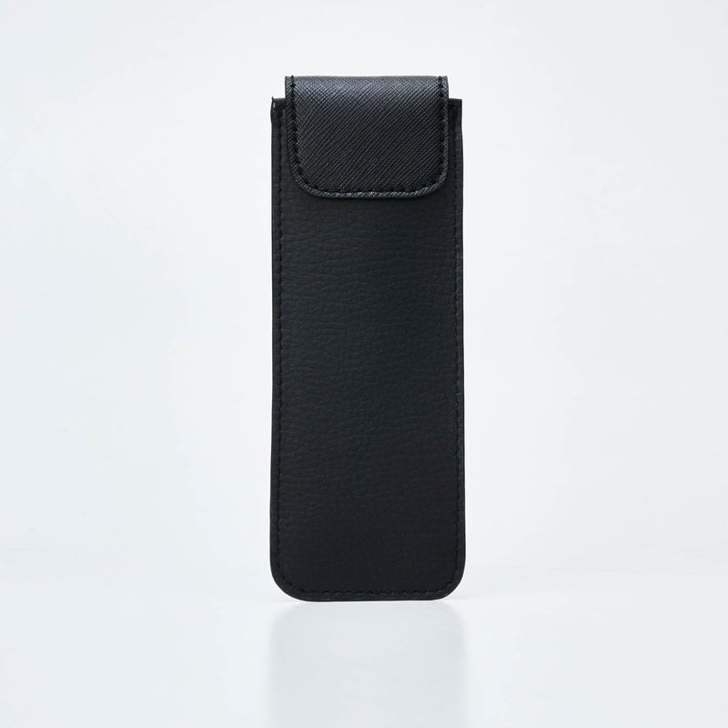Mushroom Leather Pen Case with Flap